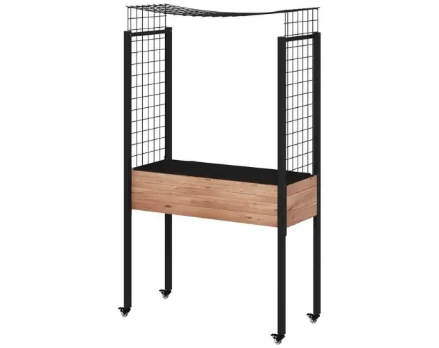 Vendita Finale Mesa de cultivo 110x49x190 cm madera de abeto color marrón Outsunny | Brico Depôt