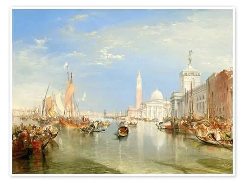 Venecia, la Dogana y San Giorgio Maggiore de Joseph Mallord William Turner Master Collection