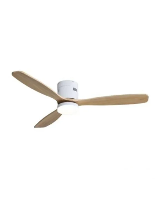Ventilador de Techo Blanco Madera 6 Velocidades