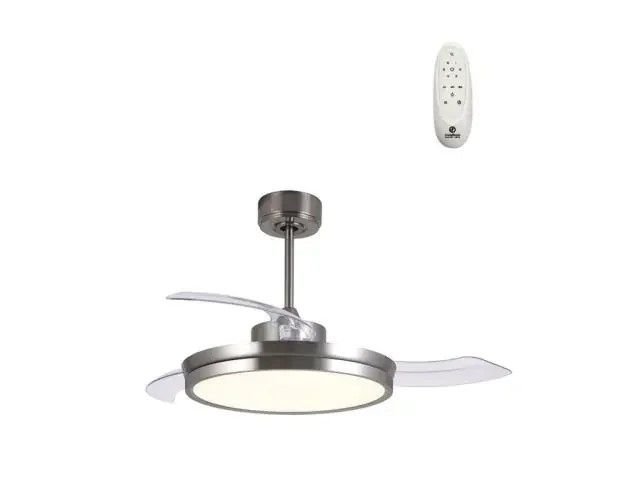 Ventilador de techo LED regulablearecamotor dc (48w 3cct 3500lm) ip20 f | Brico Depôt Professionale