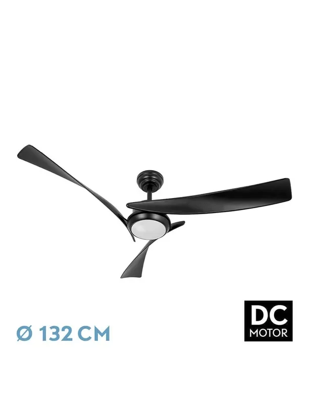Ventilador Fabrilamp Tarento 132 cm Negro