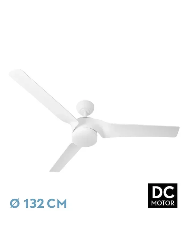 Ventilador Montijo DC LED Blanco