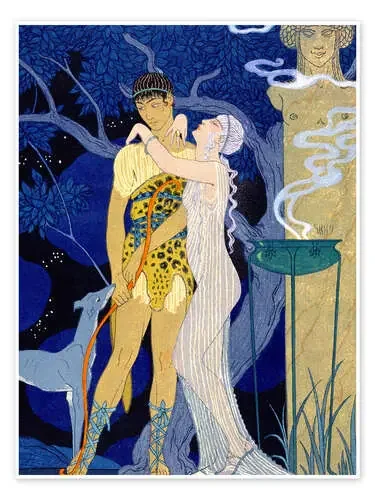 Venus and Adonis de Georges Barbier Bridgeman Images