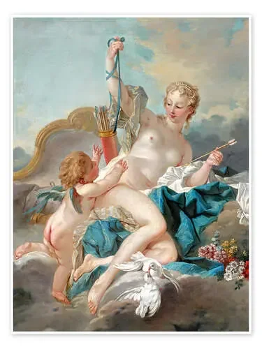 Venus disarming Amor de François Boucher Master Collection