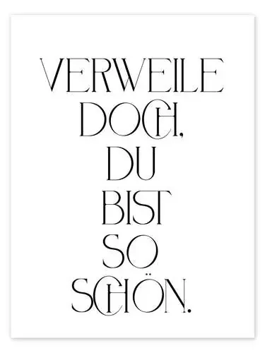 Verweile doch, du bist so schön. II de Typobox Editors Choice