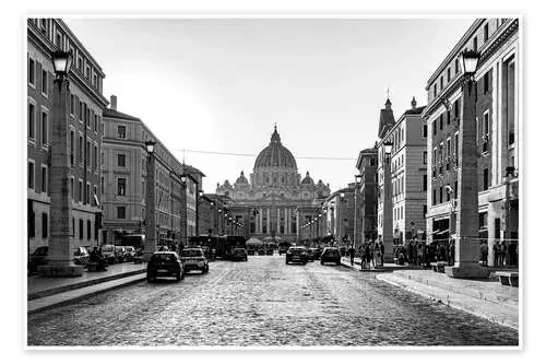 Via della Conciliazione in Rome, b/w de HADYPHOTO