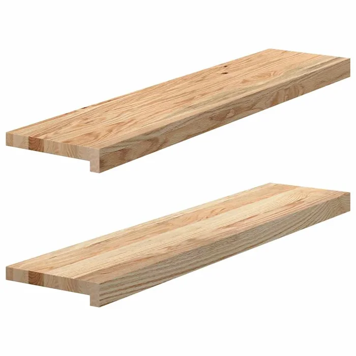 vidaXL Alféizares de ventana 2 uds madera maciza roble sin tratar (11)