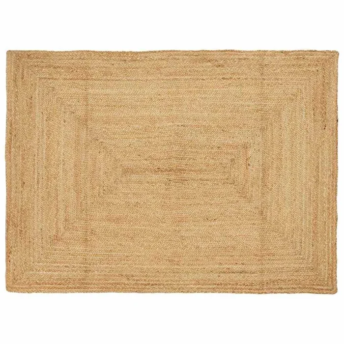 vidaXL Alfombra Beige 140 x 200 cm yute