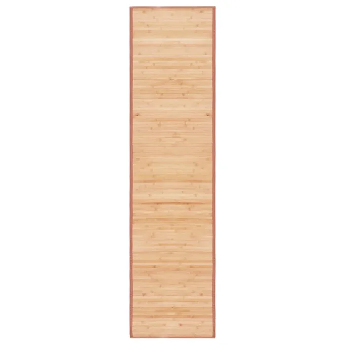 vidaXL Alfombra de bambú marrón 80×300 cm
