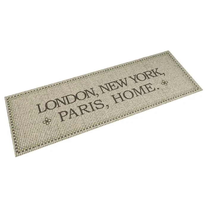 vidaXL Alfombra de cocina lavable terciopelo Capital Home 60×180 cm