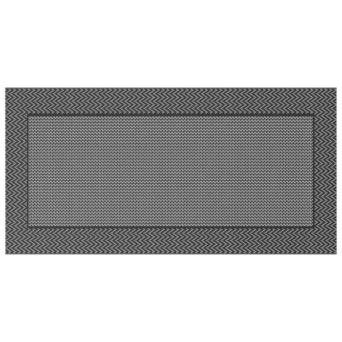 vidaXL Alfombra de exterior ARAKIL Negro y gris 250 x 500 cm PP