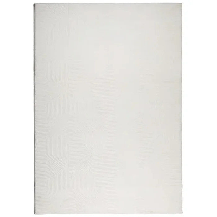 vidaXL Alfombra de pelo corto look escandinavo IZA crema 160×230 cm