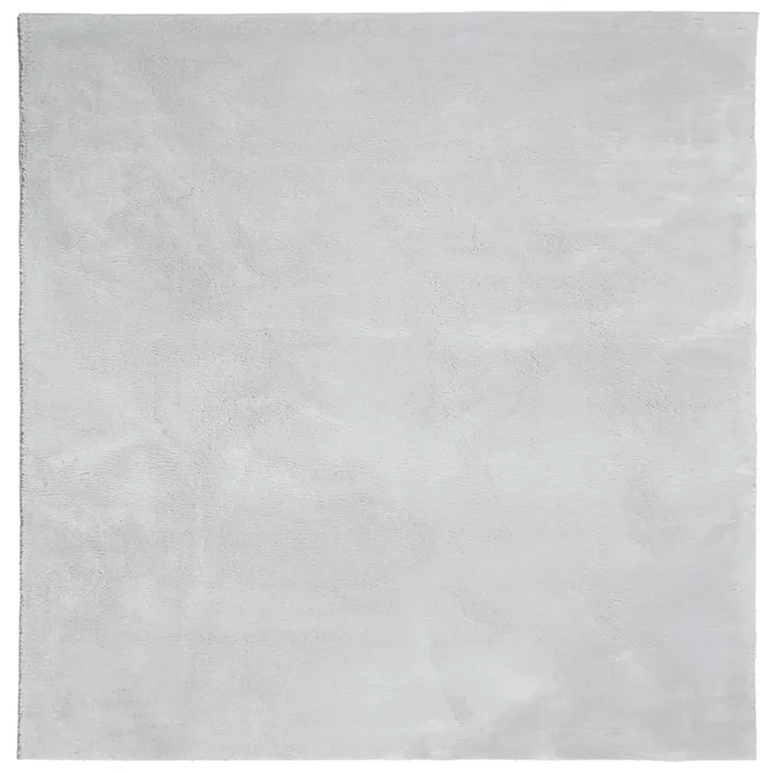 vidaXL Alfombra de pelo corto suave lavable HUARTE gris 160×160 cm