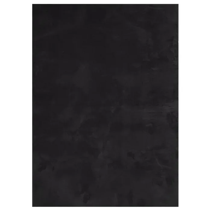 vidaXL Alfombra de pelo corto suave lavable HUARTE negro 200×280 cm