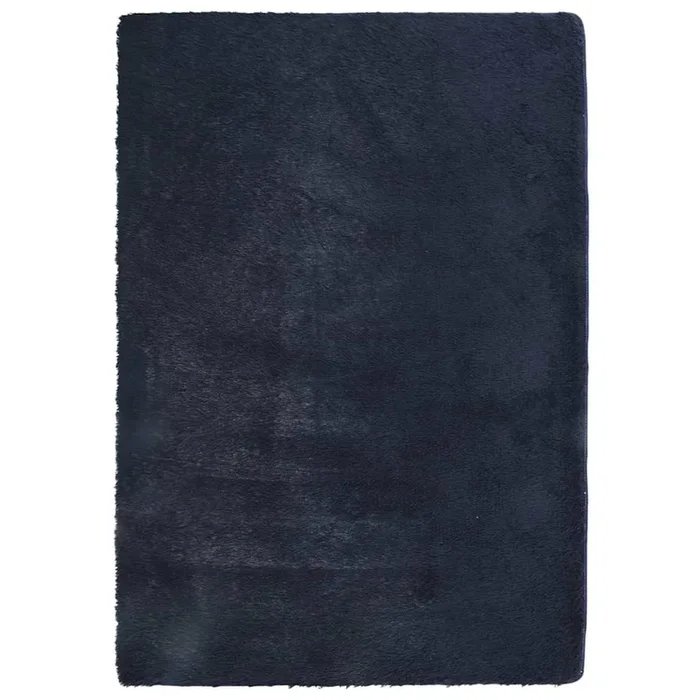 vidaXL Alfombra de pelo largo NAVARRA azul marino 120×170 cm poliéster