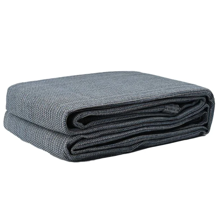 vidaXL Alfombra para tienda Gris azulado 200 x 200 cm Polietileno