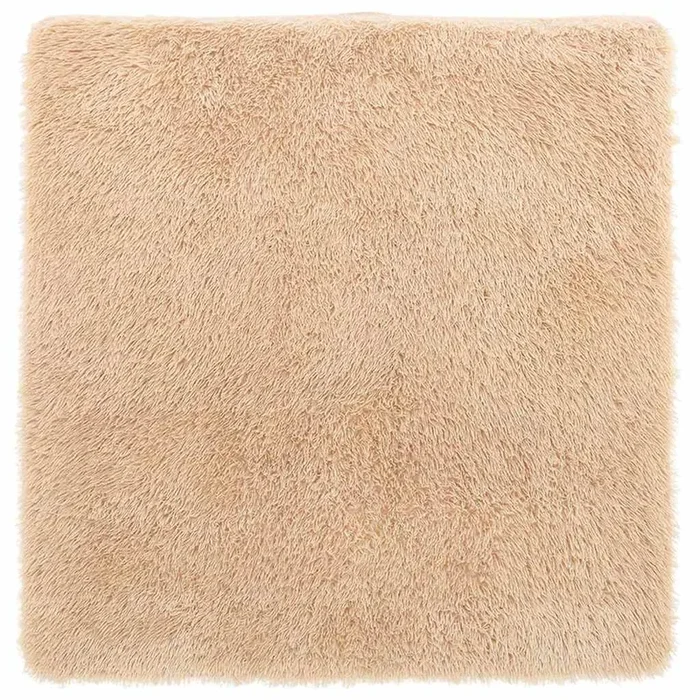 vidaXL Alfombra peluda de pelo largo NAVARRA beige 240x240cm poliéster