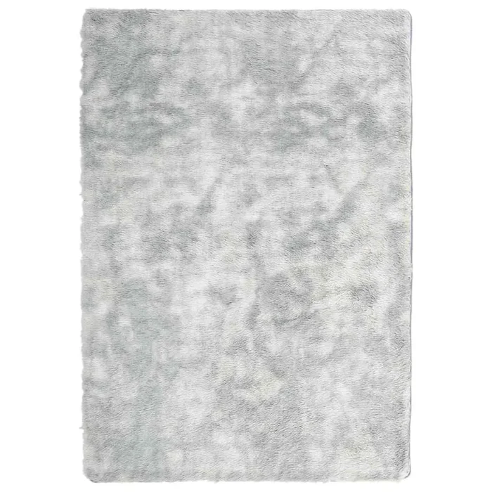 vidaXL Alfombra peluda de pelo largo NAVARRA gris plateado 120×170 cm