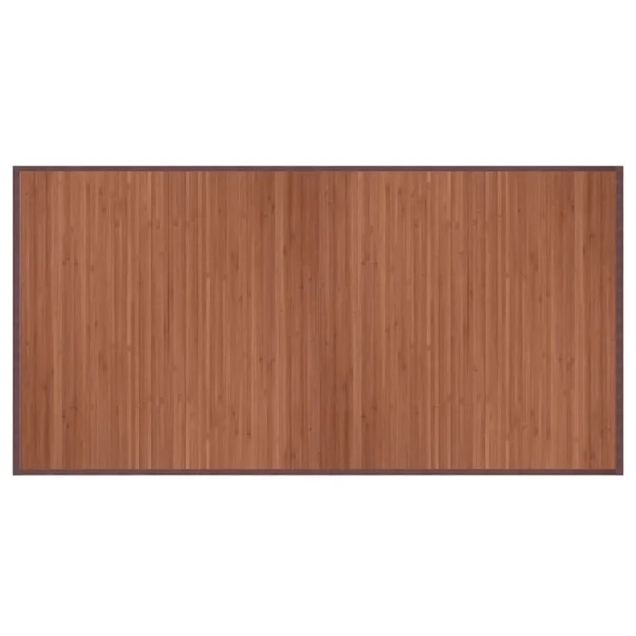 vidaXL Alfombra rectangular bambú marrón 100×200 cm (2)