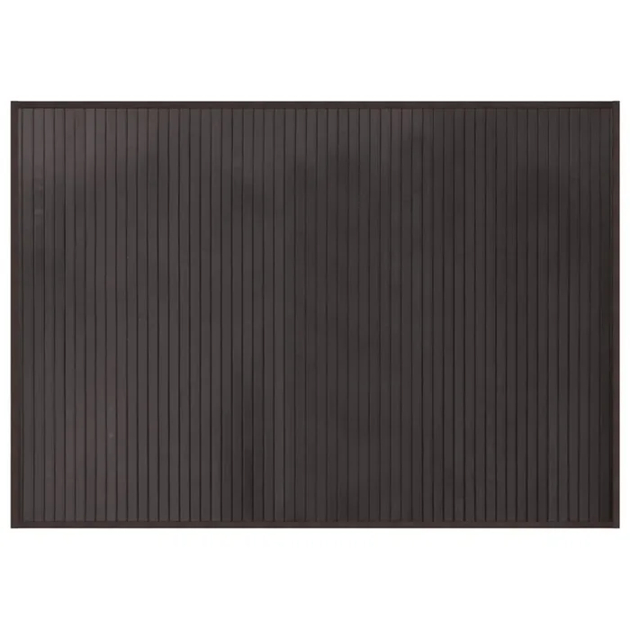 vidaXL Alfombra rectangular bambú marrón oscuro 70×100 cm