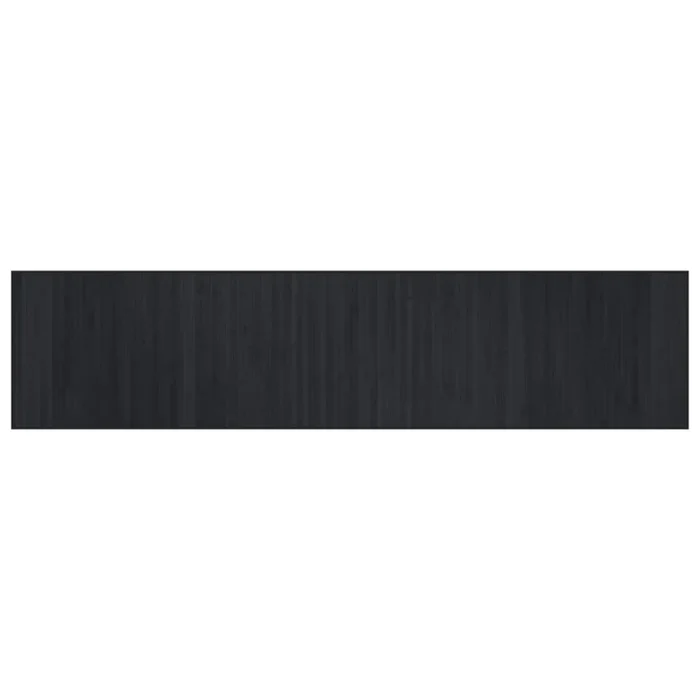 vidaXL Alfombra rectangular bambú negro 70×300 cm