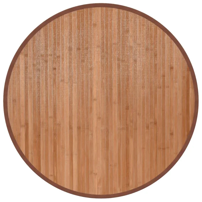 vidaXL Alfombra redonda bambú color natural 80 cm