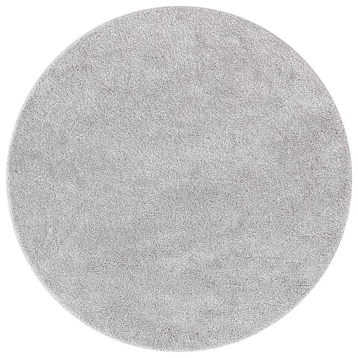 vidaXL Alfombra Shaggy Antideslizante Gris 160 x 160 cm PP (2)