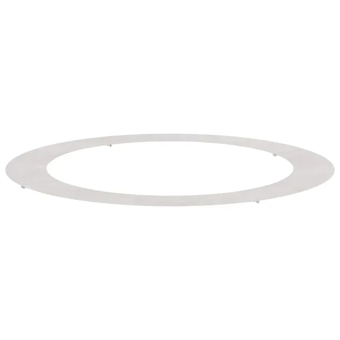 vidaXL Anillo plano para árbol Plateado Ø90 / 120 cm Acero inoxidable