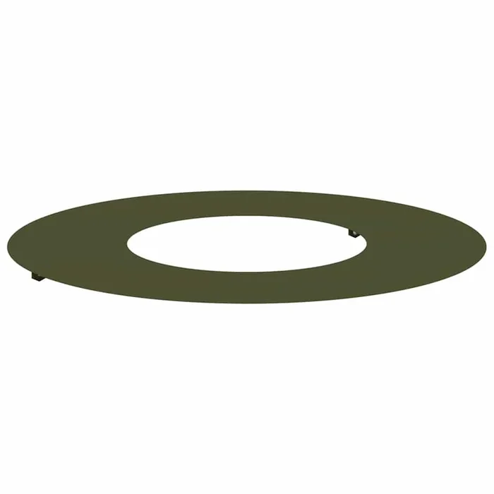 vidaXL Anillo plano para árbol Verde oliva Ø30 / 60 cm Acero