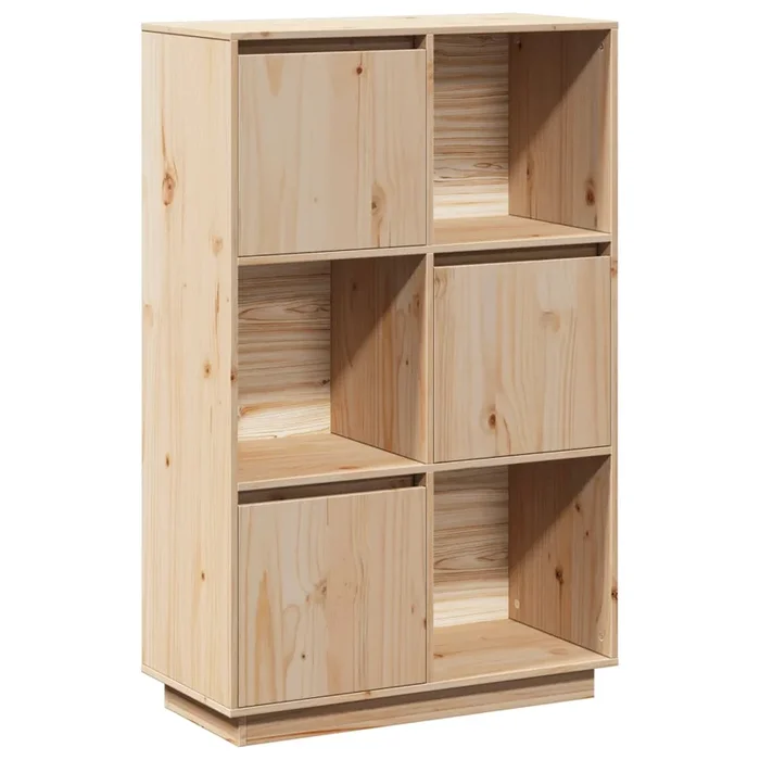 vidaXL Aparador alto de madera maciza de pino 74x35x117 cm