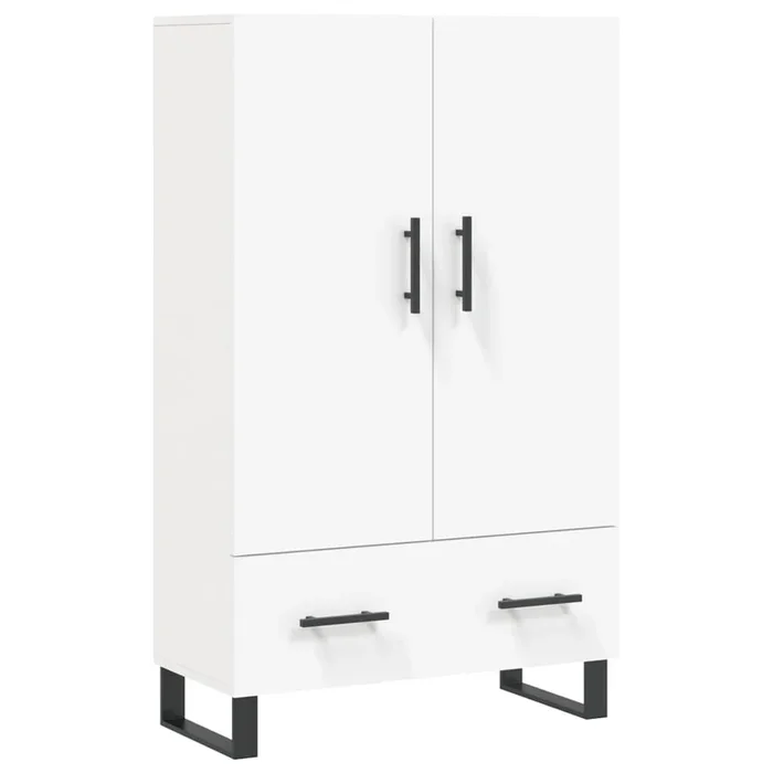 vidaXL Aparador alto madera de ingeniería blanco 69,5x31x115 cm (12)