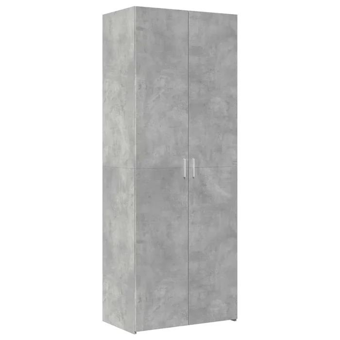vidaXL Aparador alto madera de ingeniería gris hormigón 70×42,5×185 cm