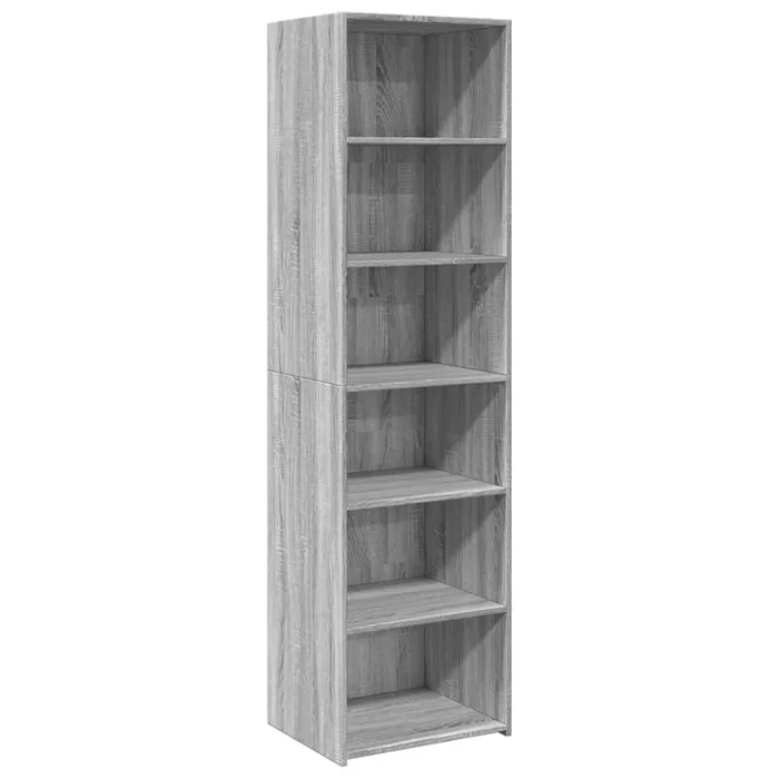 vidaXL Aparador alto madera de ingeniería gris Sonoma 50x41x185 cm