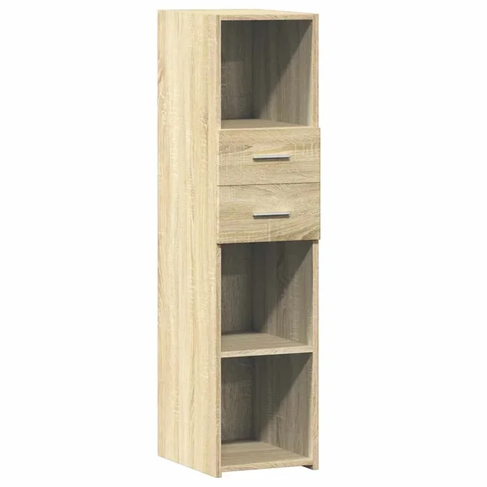 vidaXL Aparador alto madera de ingeniería roble Sonoma 30×42,5×124 cm