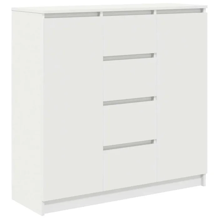 vidaXL Aparador con cajones blanco 100,5x35x98,5 cm madera ingeniería