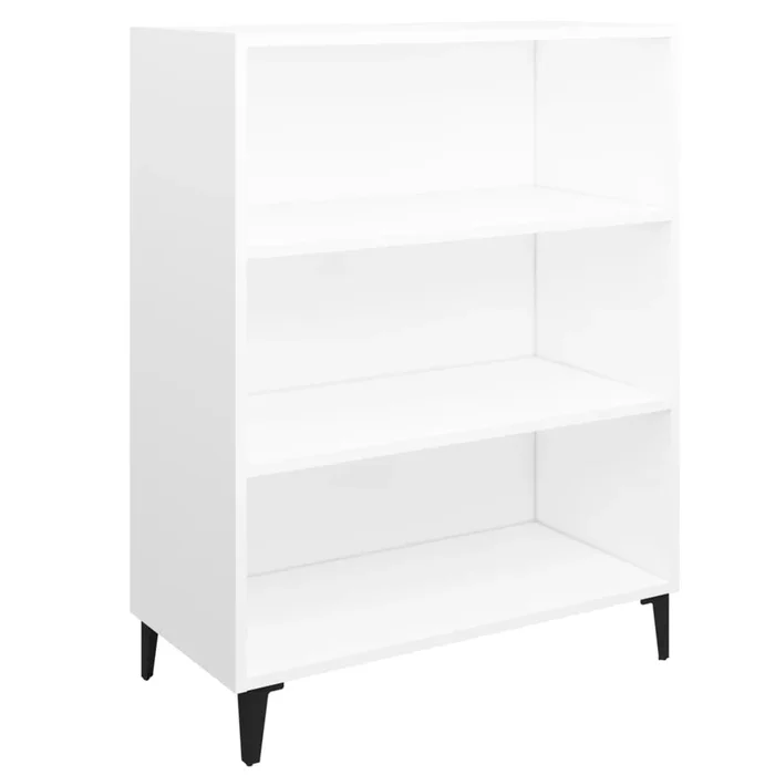 vidaXL Aparador de madera contrachapada blanco 69,5×32,5×90 cm