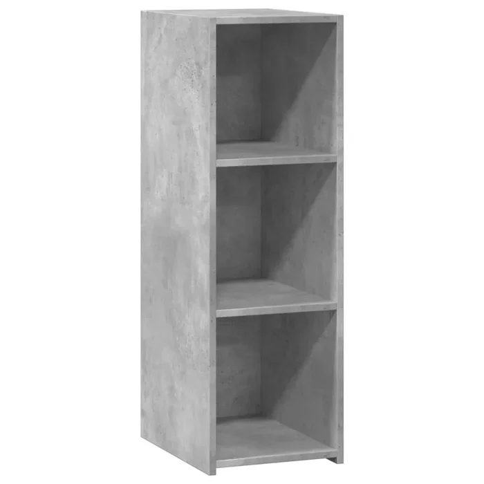 vidaXL Aparador de madera contrachapada gris hormigón 30x41x93 cm