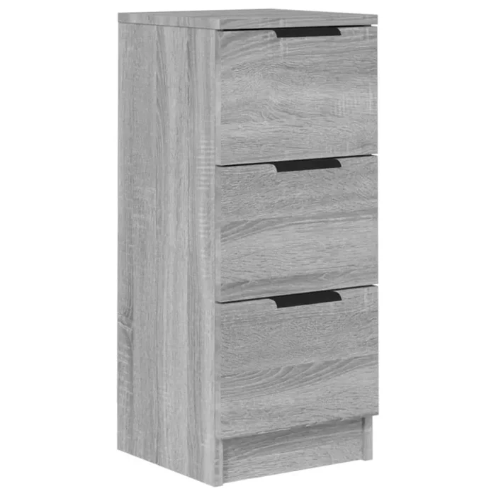 vidaXL Aparador de madera contrachapada gris Sonoma 30x30x70 cm (2)