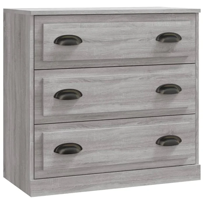 vidaXL Aparador de madera contrachapada gris Sonoma 70×35,5×67,5 cm