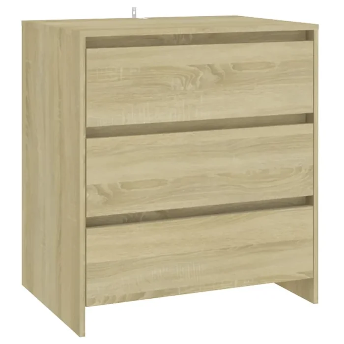 vidaXL Aparador de madera contrachapada roble Sonoma 70x41x75 cm (3)