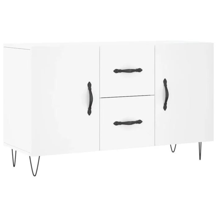 vidaXL Aparador de madera de ingeniería blanco 100x36x60 cm (3)