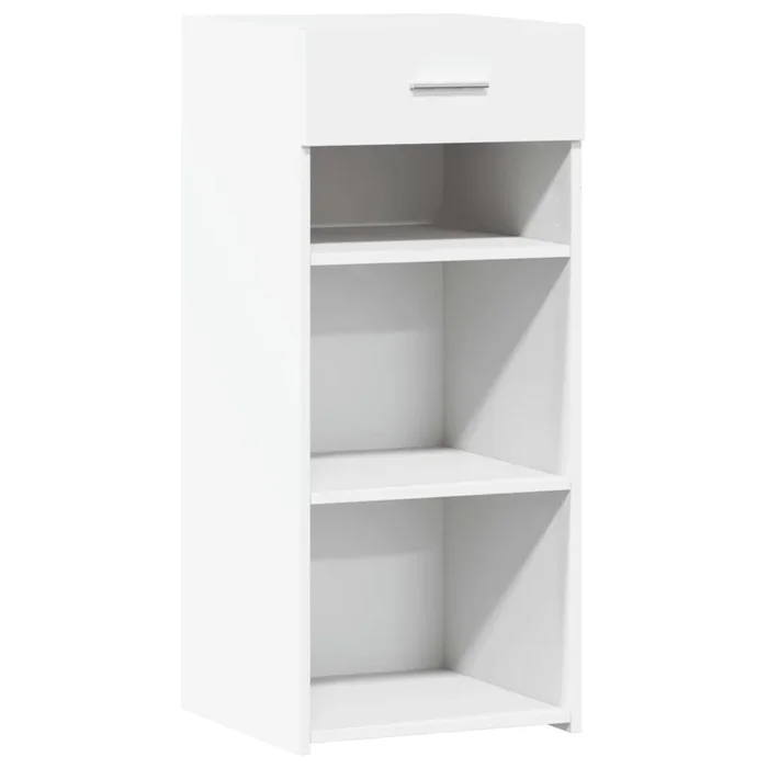 vidaXL Aparador de madera de ingeniería blanco 40×42,5×93 cm (2)
