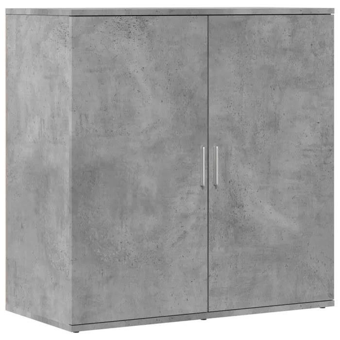 vidaXL Aparador de madera de ingeniería gris hormigón 79x38x80 cm