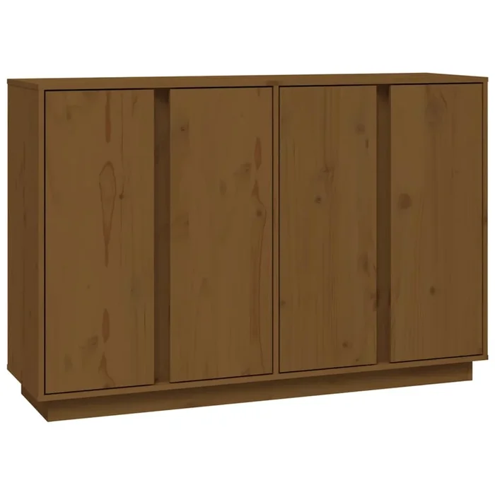 vidaXL Aparador de madera maciza de pino marrón miel 120x35x80 cm (2)