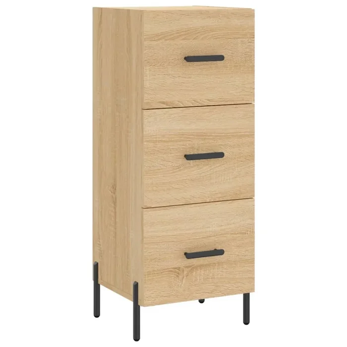 vidaXL Aparador madera contrachapada color roble Sonoma 34,5x34x90 cm (14)