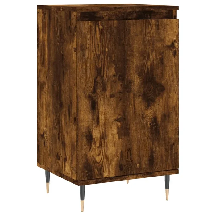 vidaXL Aparador madera de ingeniería roble ahumado 40x35x70 cm (4)