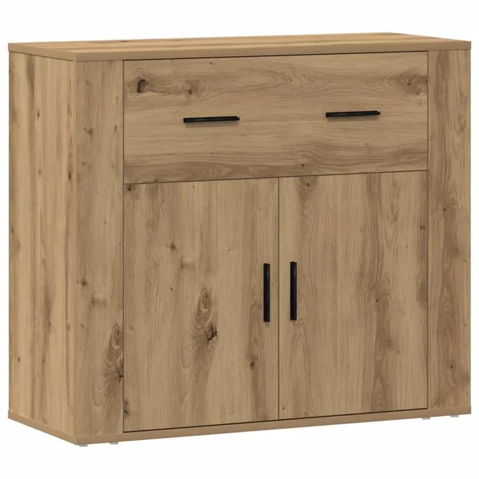 vidaXL Aparador madera de ingeniería roble artesanal 80x33x70 cm