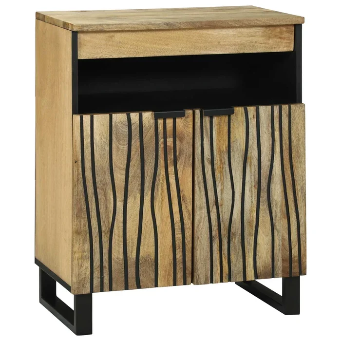 vidaXL Aparador Marrón 60 x 33 x 75 cm madera maciza de mango