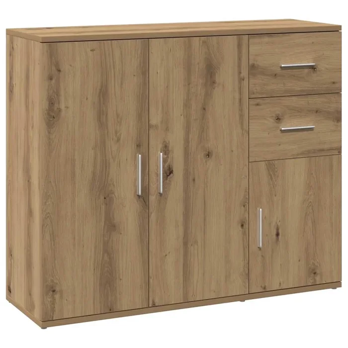 vidaXL Aparador Roble Artisan 91×29,5×75 cm Madera de ingeniería