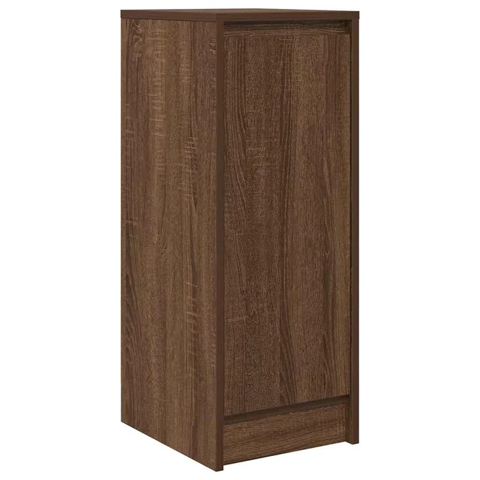 vidaXL Aparador roble marrón 29,5x34x76 cm madera de ingeniería (2)